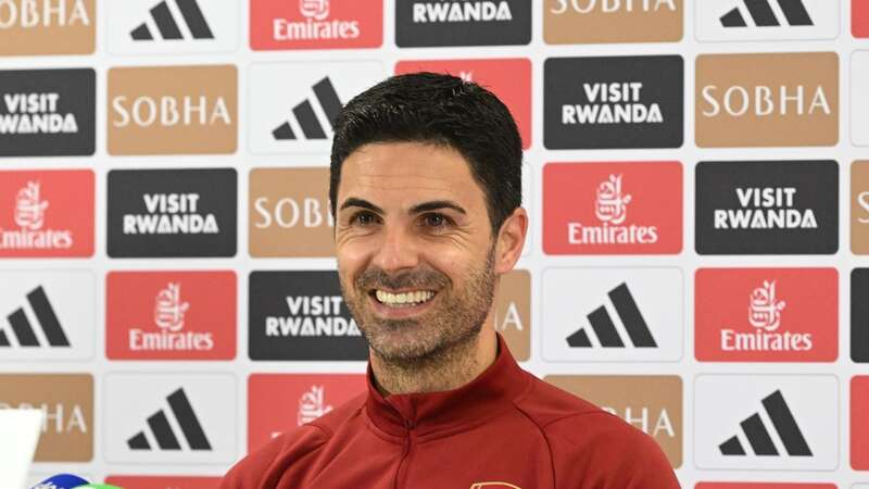 Mikel Arteta speaking at a press conference at London Colney (Image: 2024 The Arsenal Football Club Plc)