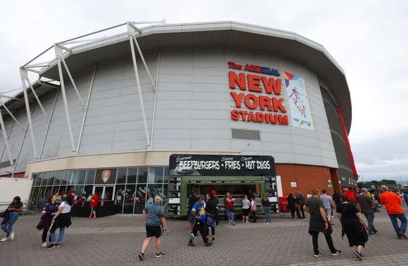 Club medics rushed to the aid of the fan