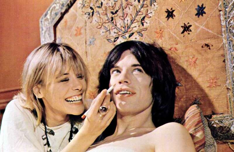 Their erotic liaison happened while they were both filming cult 1970 film Performance