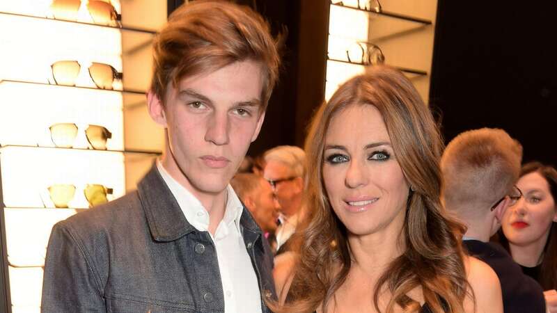 Elizabeth Hurley with her nephew Miles (Image: Getty Images for DSQUARED2)