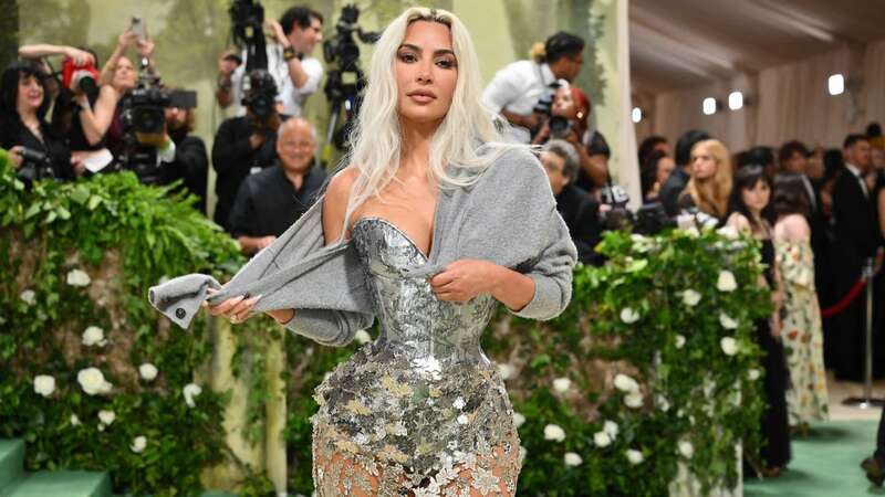 Kim Kardashian showed off her sculpted waist at the Met Gala