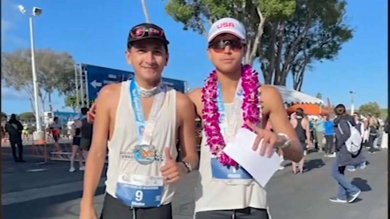 Esteban Prado spent about four months training for the marathon (Image: abc7)