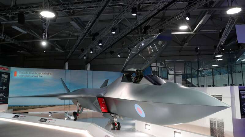 A model of the new Tempest fighter jet after being unveiled by BAE Systems which has said it is on track to meet its targets for the year (Image: PA Archive/PA Images)