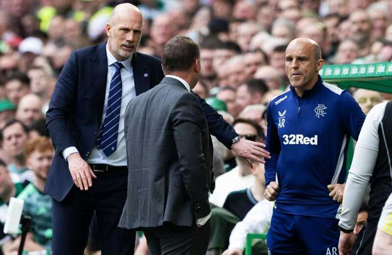 Hoops boss Rodgers and Gers No 2 Alex Rae had an interesting exchange