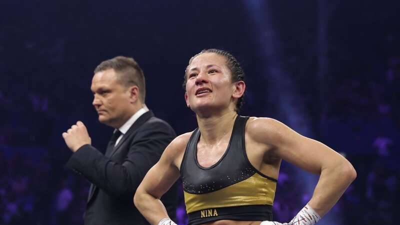 Nina Hughes of Britain looks on after being defeated by Cherneka Johnson (Image: RICHARD WAINWRIGHT/EPA-EFE/REX/Shutterstock)