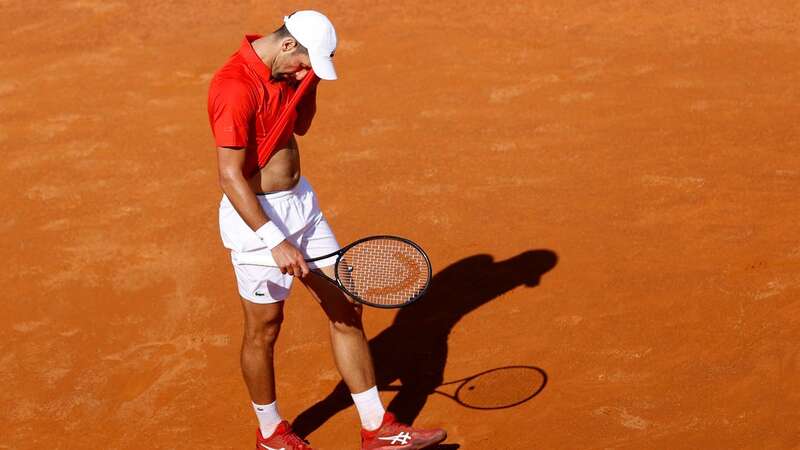 Novak Djokovic of Serbia looks dejected after his defeat (Image: 2024 DeFodi Images)