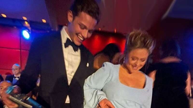 Bobby Brazier was on hand to help mum-to-be Emily Atack out at the BAFTA TV Awards on Sunday night (Image: Instagram)