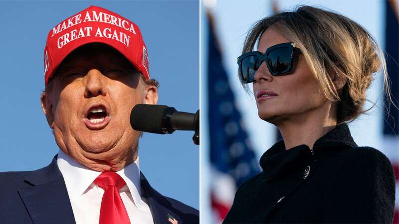 Donald Trump shared the conversation to his rally (Image: AFP via Getty Images)