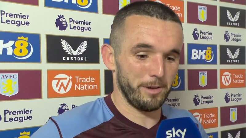 John McGinn joked he would wear a Man City shirt on Tuesday night (Image: Sky Sports)