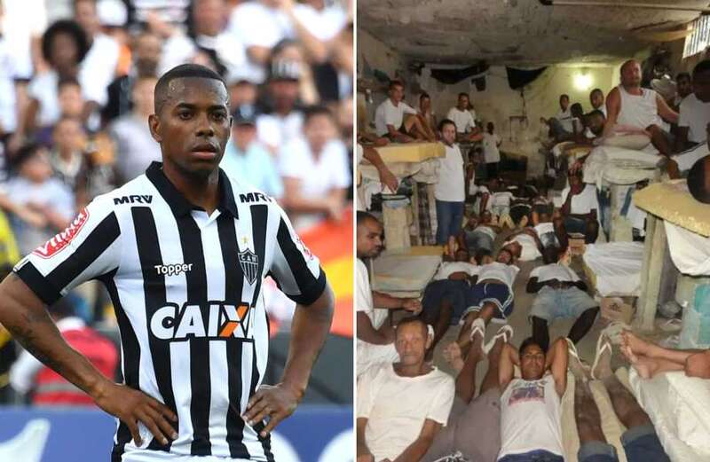 The footie ace is serving his nine-year- sentence in Brazil