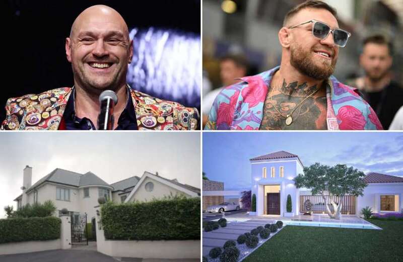 How Tyson Fury and Conor McGregor compare, from motors to mansions & watches