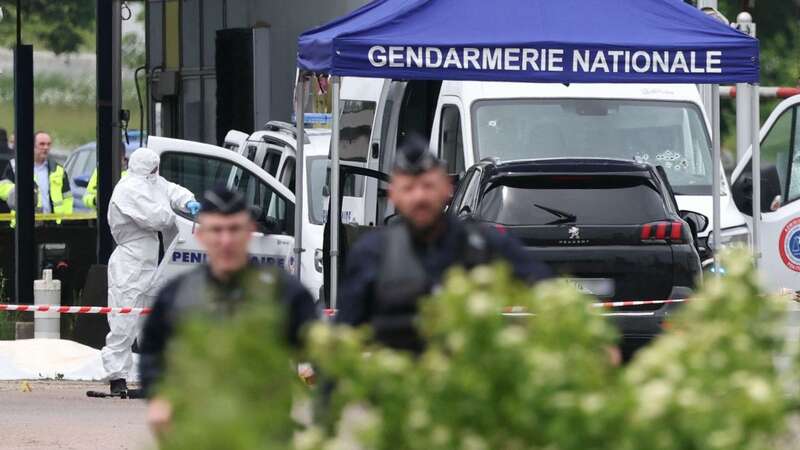 A huge police operation involving armed guards was launched in Normandy after a prisoner was sprung free in a deadly attack (Image: AFP via Getty Images)