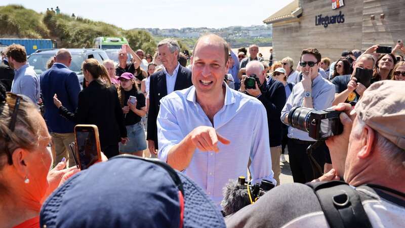 Prince William made people laugh with his comment (Image: Greg Martin / Cornwall Live)