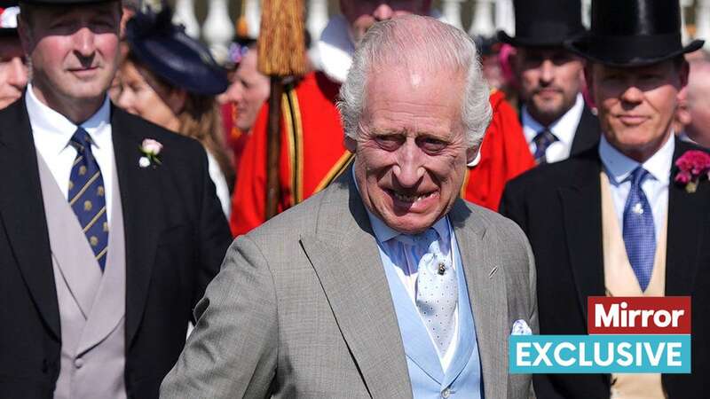 King Charles III met guests during a Royal Garden Party at London