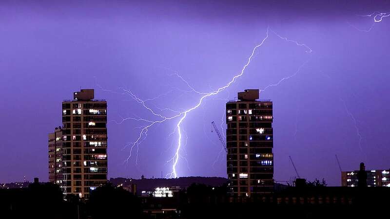 Lightning flashes in the night during a thunderstorm (Image: Getty Images)