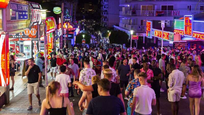 Brits have been urged to "show responsibility" in Magaluf (Image: SWNS)