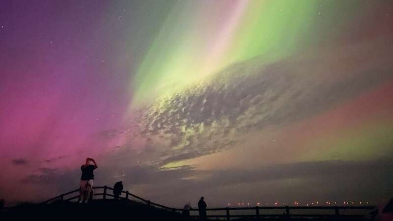 The Northern Lights were visible in the UK last weekend (stock) (Image: PA)