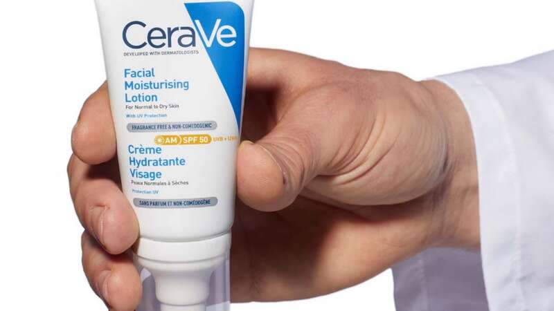 The CeraVe Facial Moisturising Lotion with SPF 50 is currently on sale on Amazon (Image: Boots)