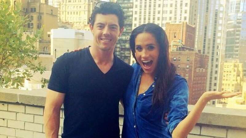 Meghan and Rory met in 2014 during the Ice Bucket Challenge craze (Image: @McIlroyRory/Twitter)