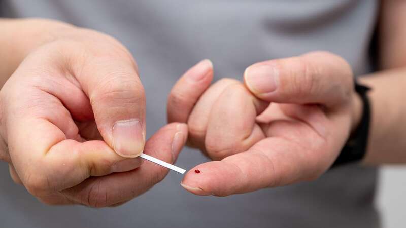 A man measures his blood sugar levels [stock image] (Image: Alamy/PA)