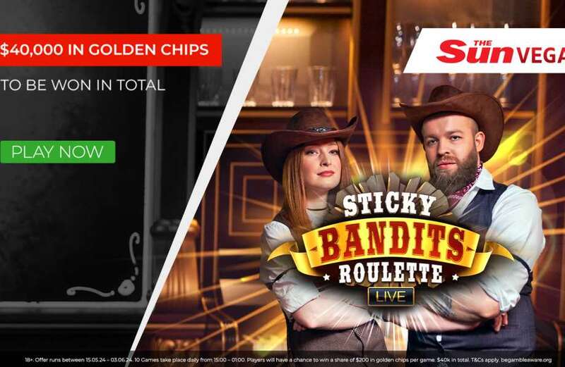 Sun Vegas players can win a share of $40,000 in golden chips with these games