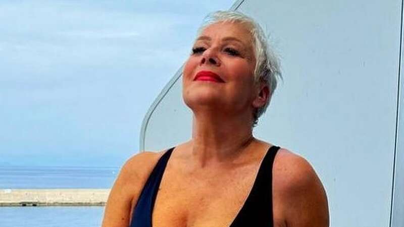 Denise Welch flaunts ageless figure in plunging swimsuit shrugging off Ofcom row