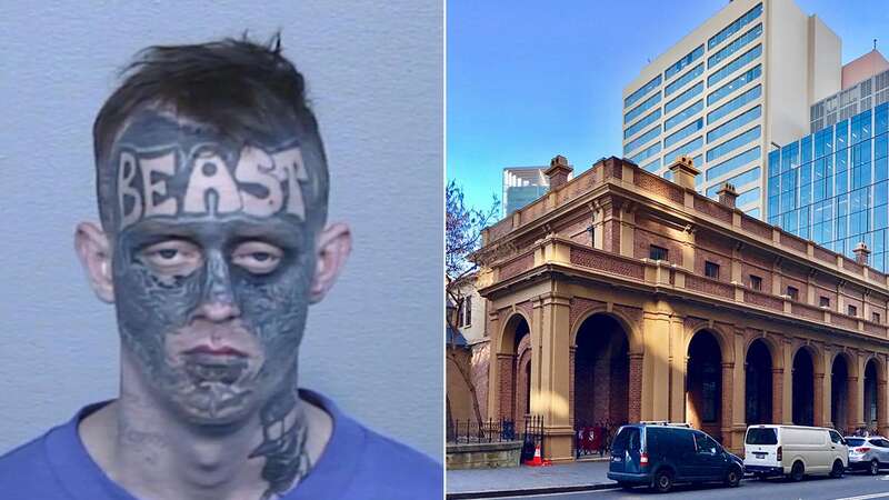 Jaimes Sutton had made headlines for his highly-identifiable face tattoos (Image: Murray River Police District)