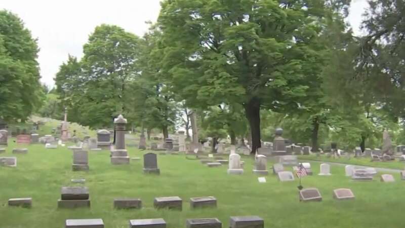 The Fairview Cemetery in Slatington was the scene of a grim discovery (Image: nbcphiladelphia)