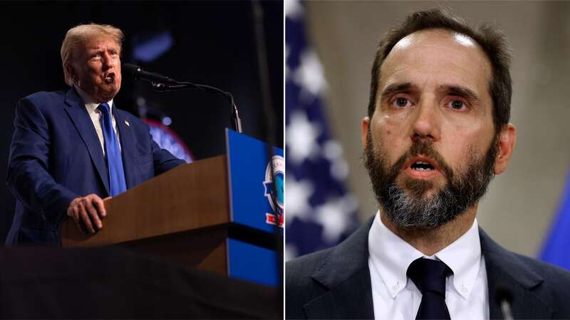 In an embarrassing gaffe during a speech at a GOP fundraising dinner, former President Donald Trump appeared to mix up his criminal trials as he attacked Special Counsel Jack Smith (Image: Getty Images)