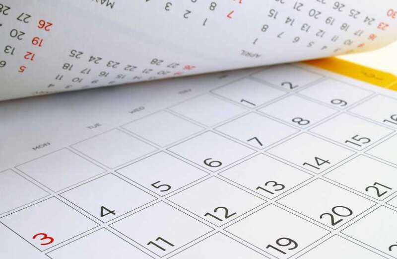 Avoid late fines and other pitfalls with these diary dates