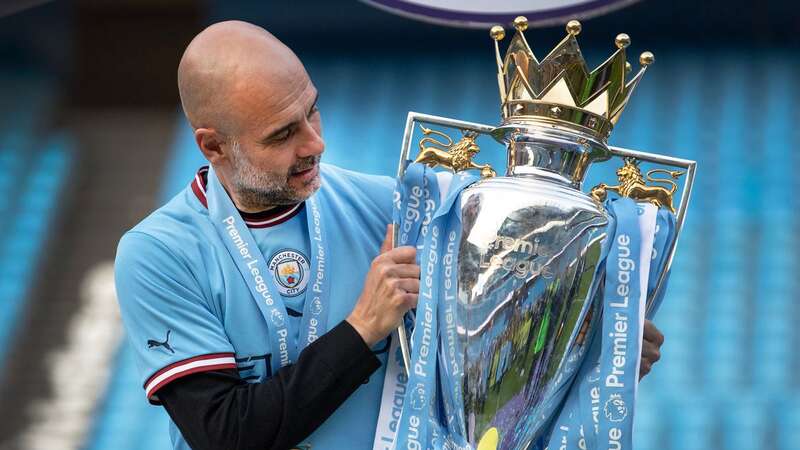 Peo Guardiola is hoping to get his hands on the Premier League trophy for the fourth successive season (Image: Getty Images)