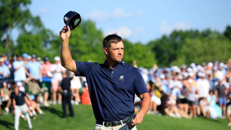 The crowd erupted when Bryson DeChambeau sunk a birdie putt to close his final round and move level with Xander Schauffele (Image: Getty Images)