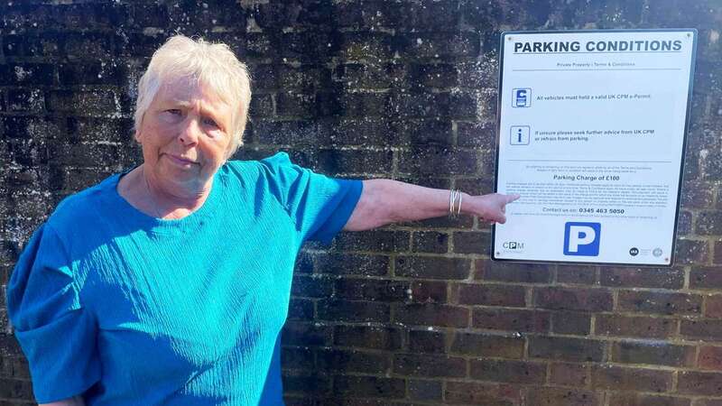 Homeowner Penny Jackson confronted the man putting the signs up and told him to take them down (Image: Kent Online/SWNS)