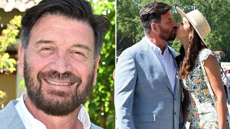 Nick Knowles, 61, kisses fiancée Katie Dadzie, 34, at star-studded Chelsea Flower Show