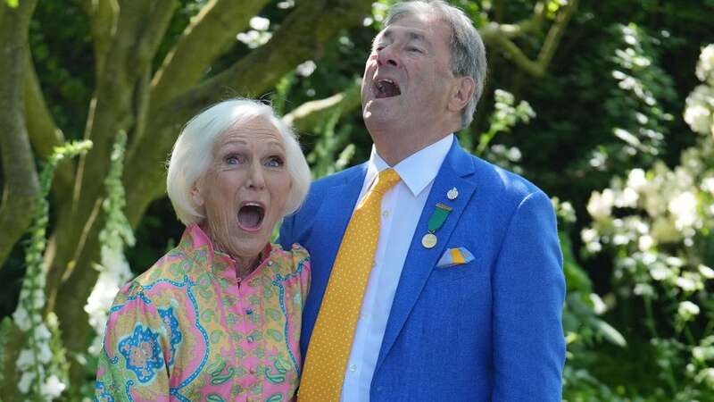 Dame Mary Berry and Alan Titchmarsh in the National Garden Scheme garden (Image: PA)