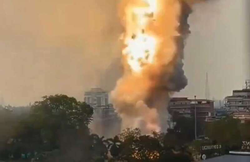 Watch the terrifying explosion in the above video