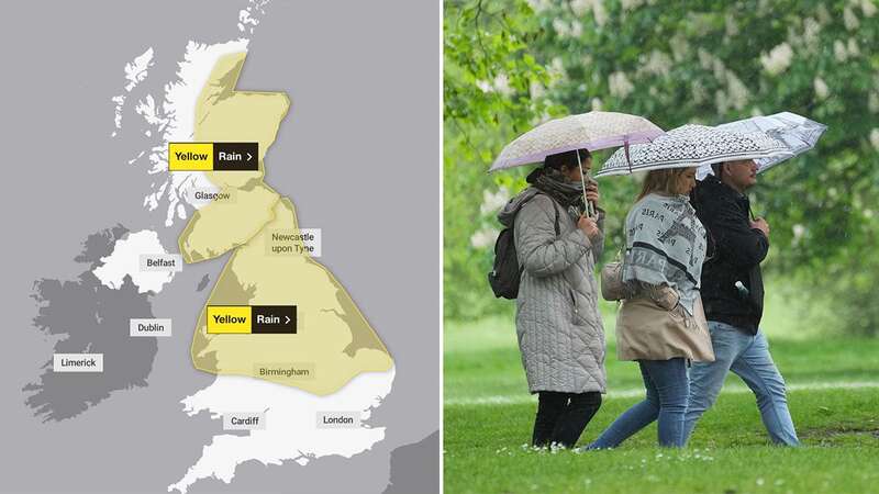 Heavy rain has been forecast by the Met Office (Image: James Linsell Clark / SWNS)