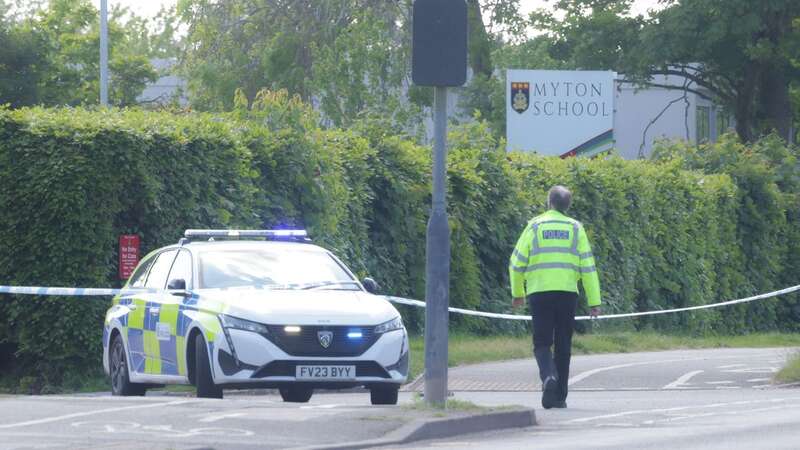 Officers were called to investigate threats made to Myton School in Warwick (Image: BPM Media)