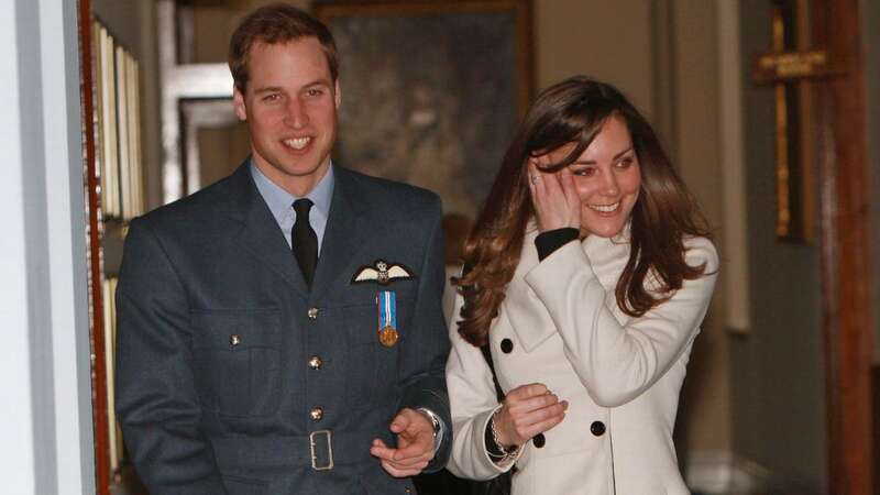 Kate Middleton looked lovingly at her then boyfriend (Image: AFP via Getty Images)