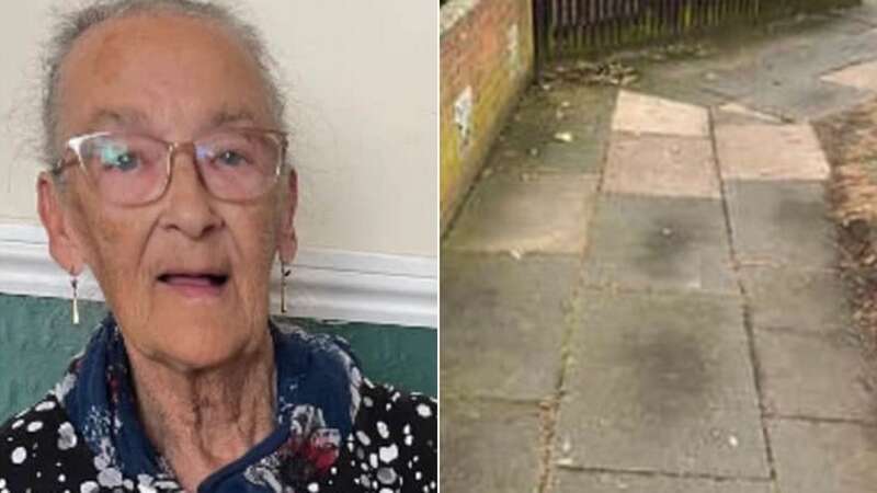 The great grandmother, popular in her community, had been campaigning to get the paving slab repaired (Image: HNP Picture Desk/Hyde News & Pictures Ltd)