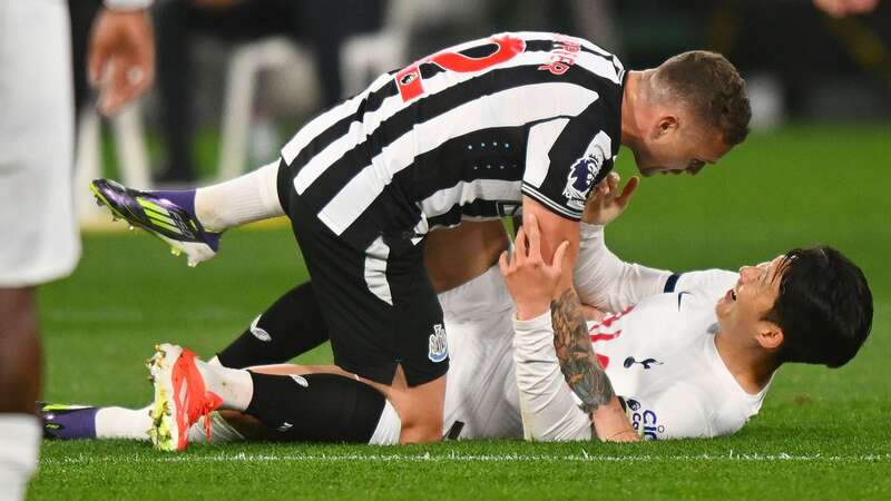 Kieran Trippier - who had a coming together with Son Heung-min during the match - came off in the first half for Newcastle (Image: Getty Images)