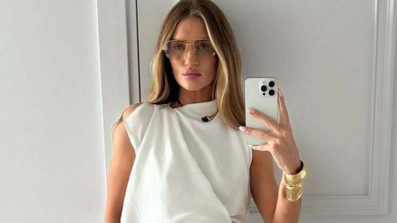 Rosie Huntinton-Whiteley all white outfit (Image: Instagram/Rosie Huntinton-Whiteley)