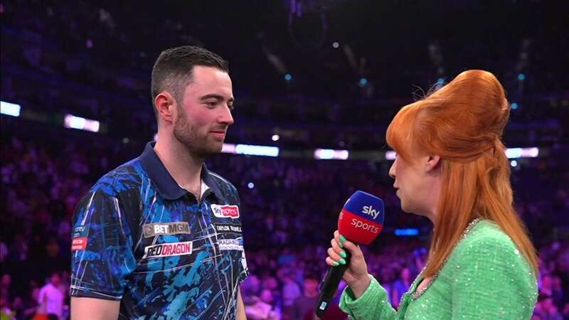 Luke Humphries congratulated Luke Littler (Image: Justin Setterfield/Getty Images)