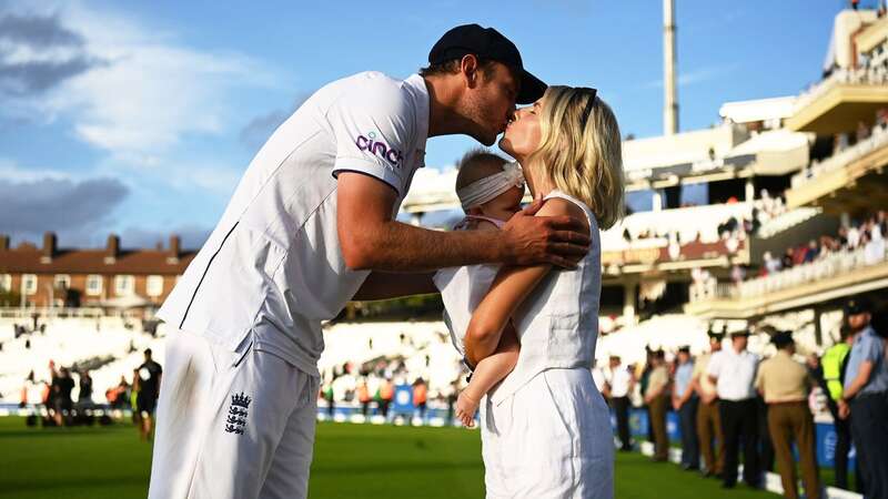 Stuart Broad with Partner Mollie King and their daughter (Image: Getty Images)