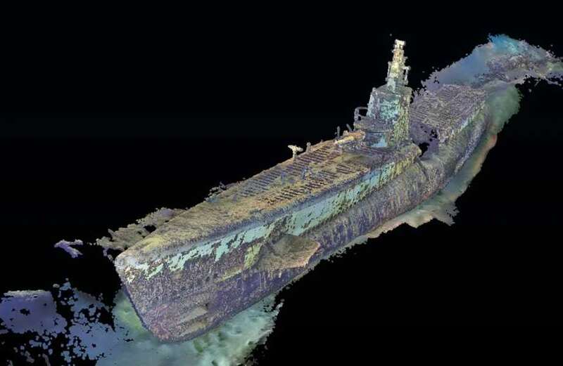 Video shows the WWII submarine 3,000ft below water in South China Sea