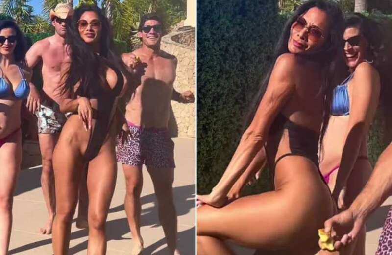 Nicole Scherzinger, 45, wows as she dances in VERY daring swimsuit