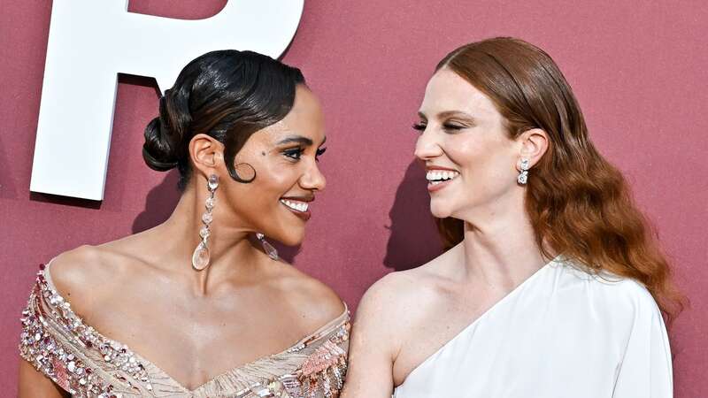 Alex Scott and Jess Glynne made their red carpet debut together at Cannes (Image: Corbis via Getty Images)