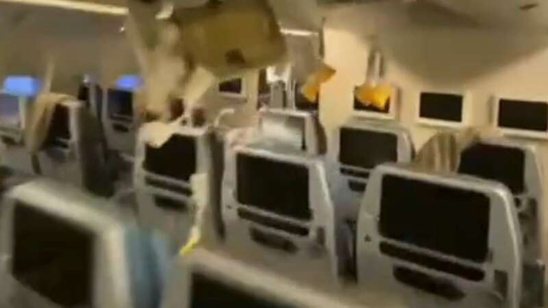 Pictures show the damage caused after the Singapore Airlines experienced severe turbulence (Image: X)