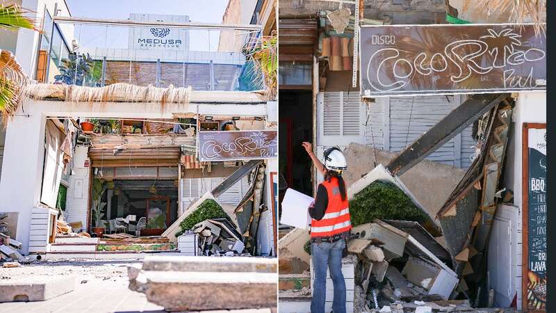 Footage from beach bar collapse shows horror of clean up operation