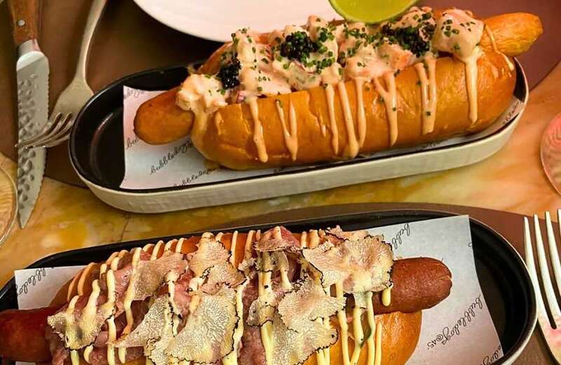 The dogs come in a range of flavours, including lobster and Beluga caviar